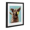 Stupell Industries Dog Playing with Ball Framed Print Under Glass, design by Studio Bautista